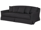 3 Seater Fabric Sofa Black GILJA