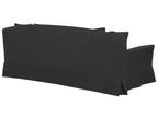3 Seater Fabric Sofa Black GILJA