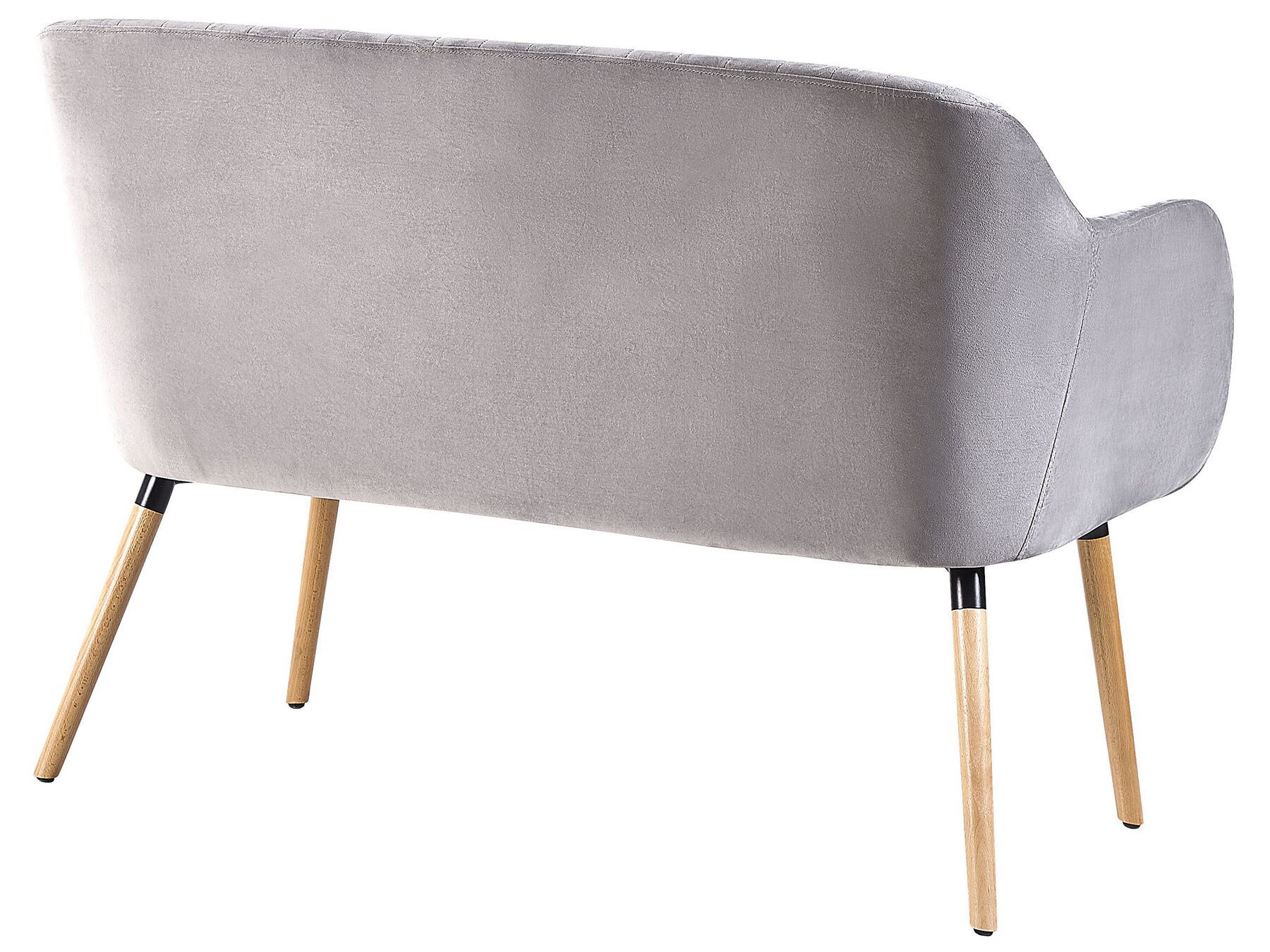 2 Seater Velvet Kitchen Sofa Grey TABY