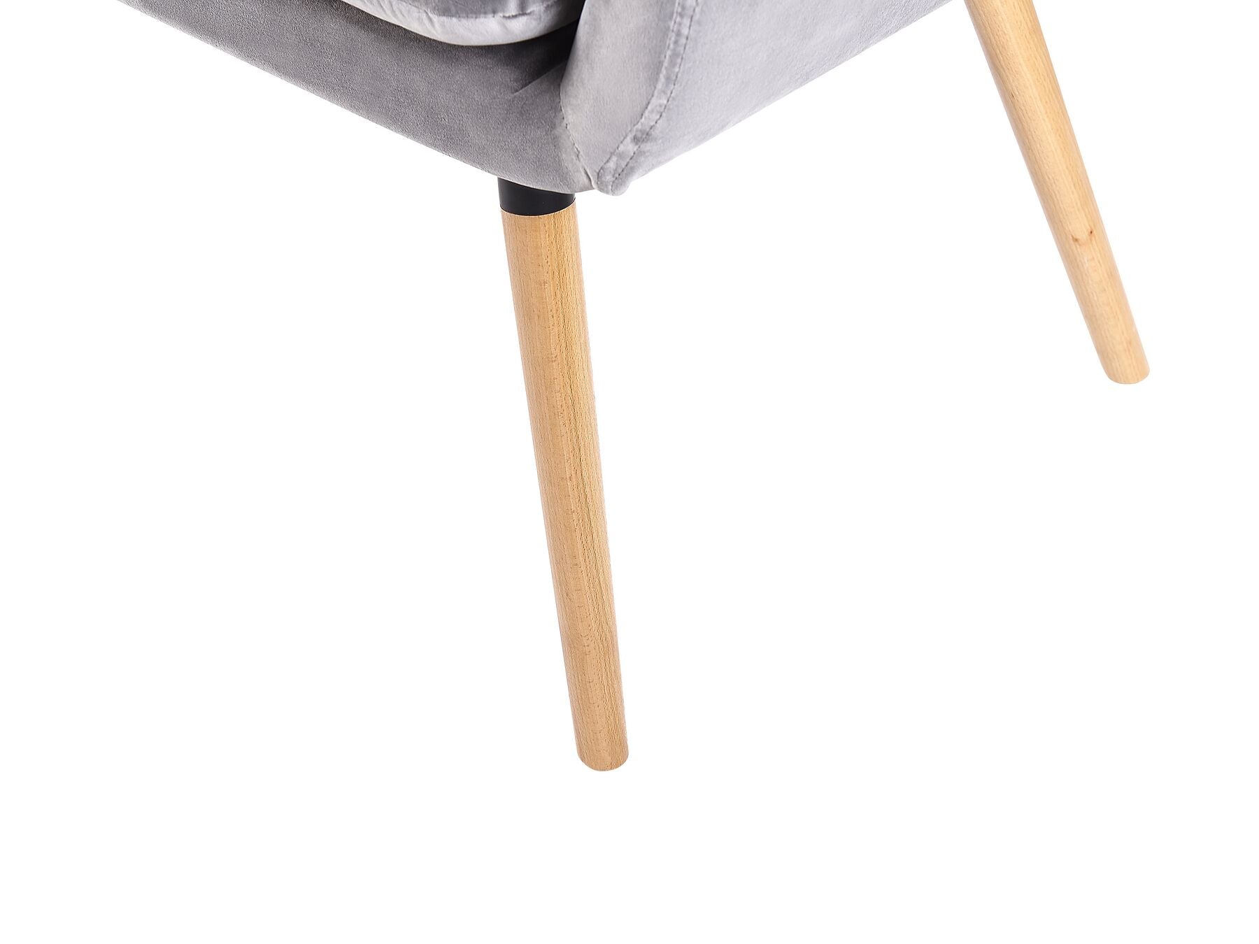 2 Seater Velvet Kitchen Sofa Grey TABY