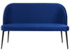 2 Seater Velvet Kitchen Sofa Navy Blue