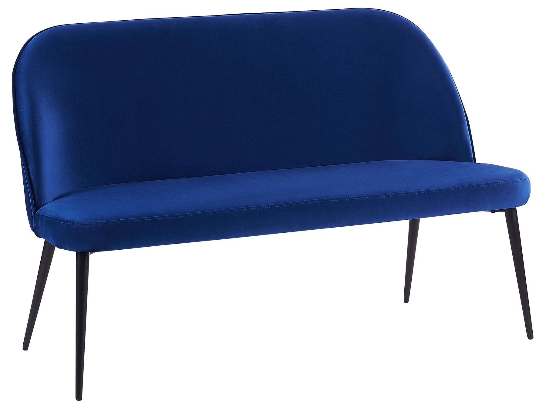 2 Seater Velvet Kitchen Sofa Navy Blue OSBY