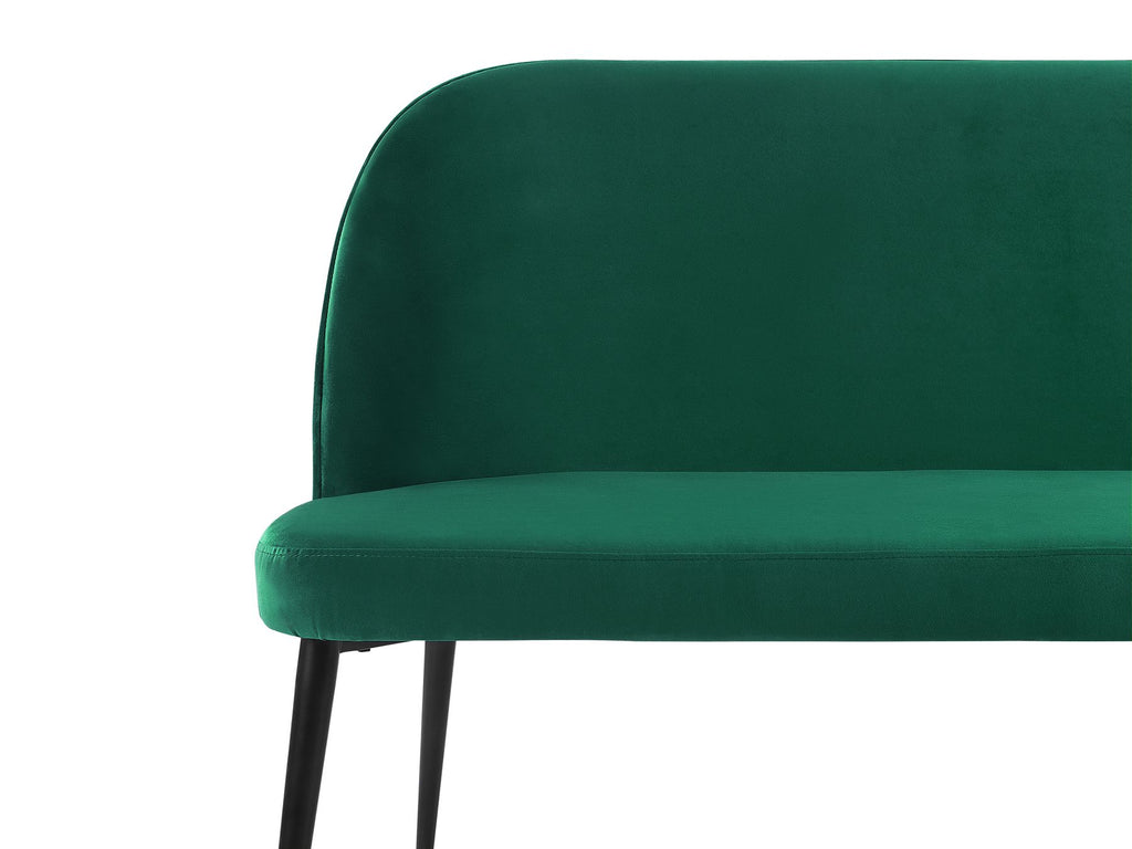 2 Seater Velvet Kitchen Sofa Green OSBY