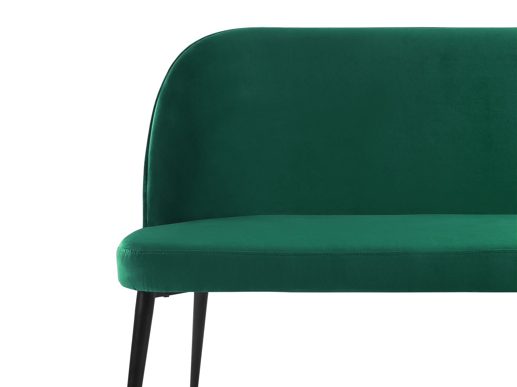 2 Seater Velvet Kitchen Sofa Green OSBY