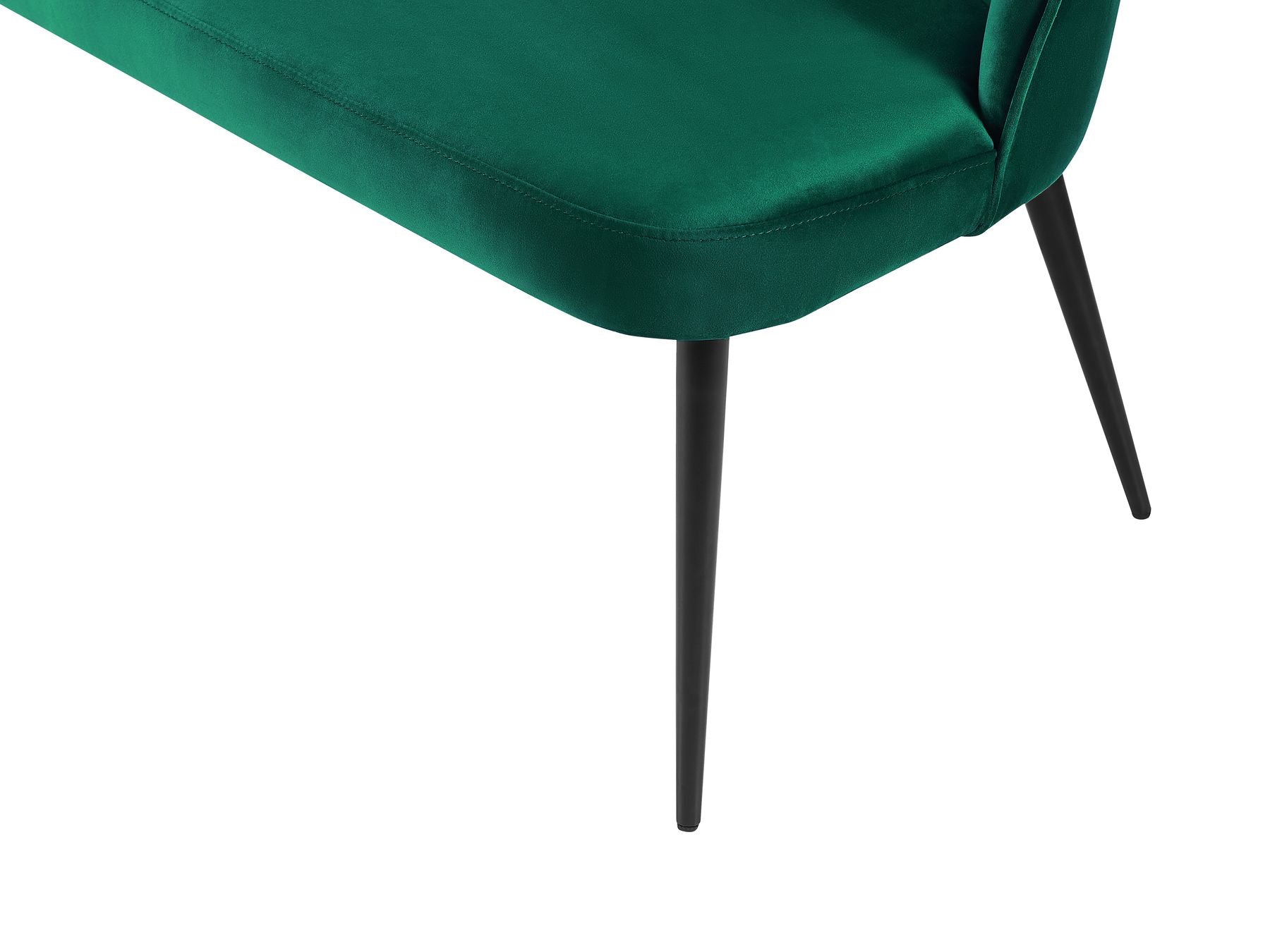 2 Seater Velvet Kitchen Sofa Green OSBY