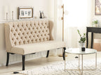2 Seater Fabric Kitchen Sofa Beige TORSBY