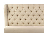 2 Seater Fabric Kitchen Sofa Beige TORSBY