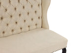 2 Seater Fabric Kitchen Sofa Beige TORSBY