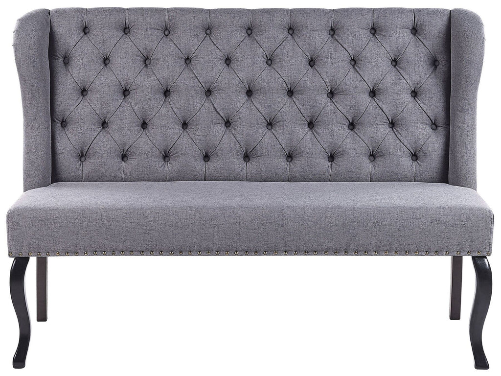 2 Seater Fabric Kitchen Sofa Grey TORSBY