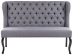 2 Seater Fabric Kitchen Sofa Grey TORSBY
