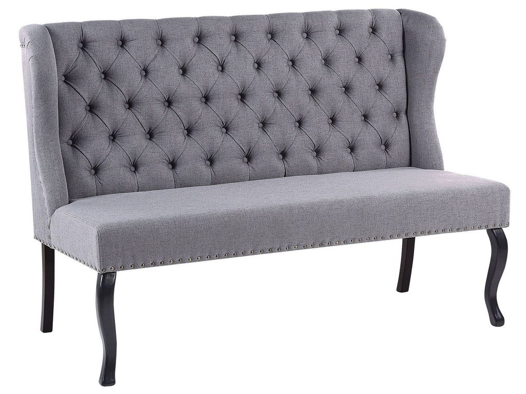 2 Seater Fabric Kitchen Sofa Grey TORSBY