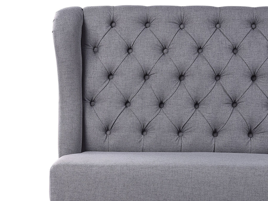 2 Seater Fabric Kitchen Sofa Grey TORSBY