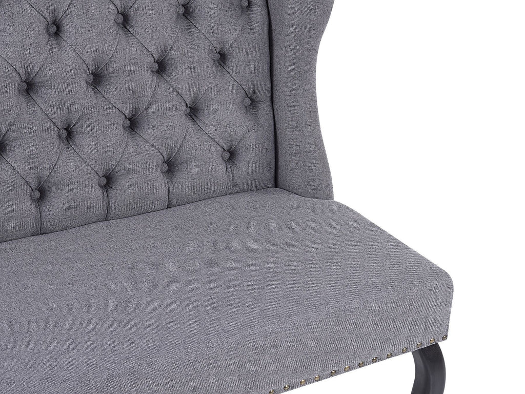 2 Seater Fabric Kitchen Sofa Grey TORSBY