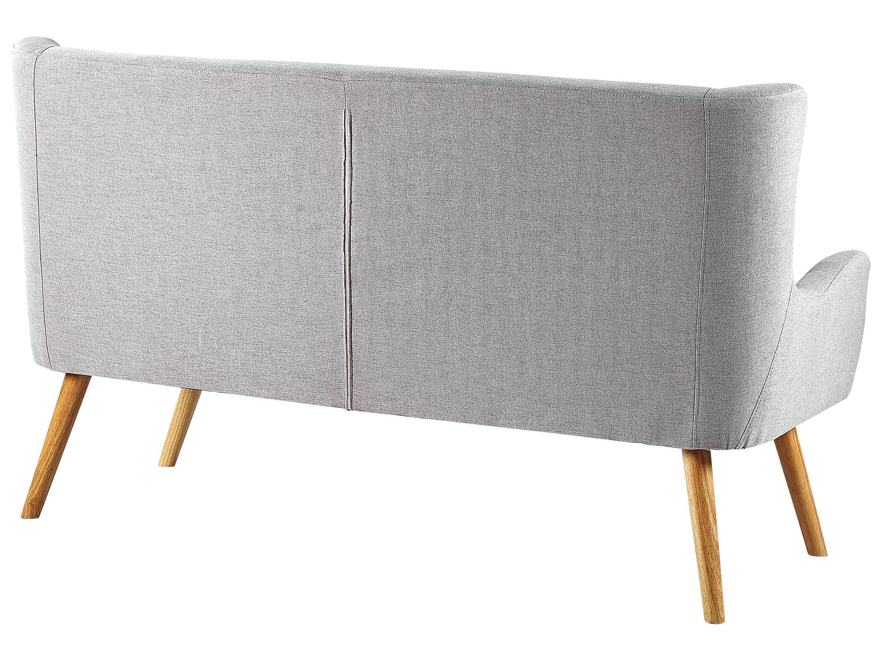 2 Seater Fabric Kitchen Sofa Light Grey SKIBBY