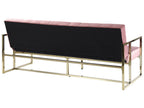 Sofa Bed MARSTAL Velvet Pink 3 Seater