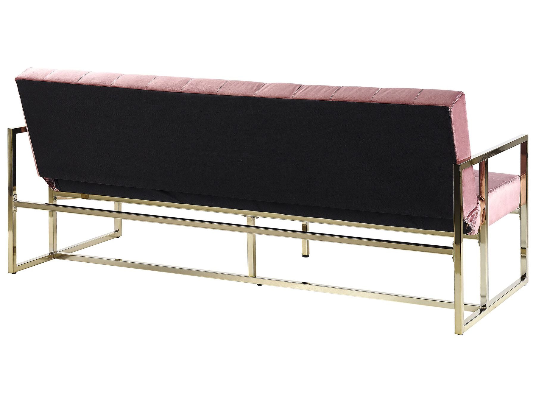 Sofa Bed MARSTAL Velvet Pink 3 Seater