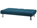 Sofa Bed ROXEN Fabric Blue 3 Seater