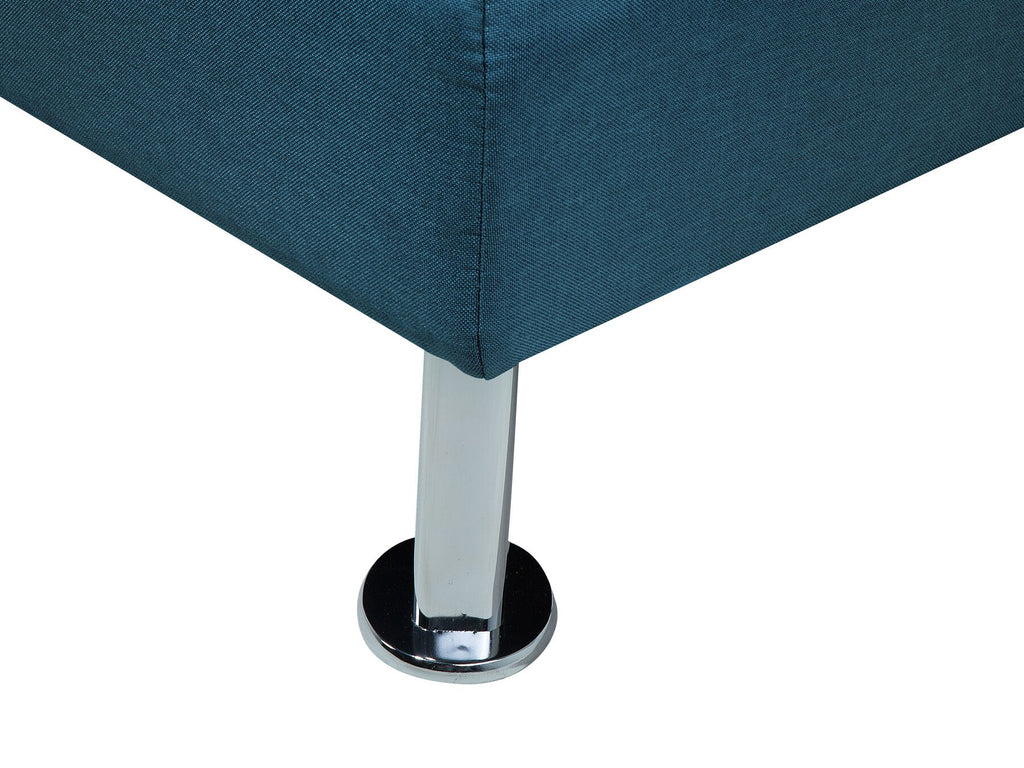 Sofa Bed ROXEN Fabric Blue 3 Seater