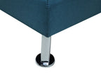 Sofa Bed ROXEN Fabric Blue 3 Seater