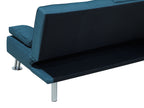 Sofa Bed ROXEN Fabric Blue 3 Seater