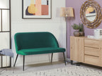 2 Seater Velvet Kitchen Sofa Green OSBY