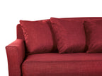 3 Seater Fabric Sofa Red GILJA