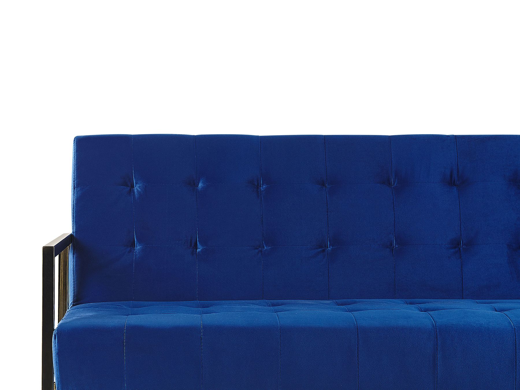 Sofa Bed MARSTAL Velvet Navy Blue 3 Seater