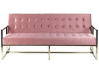 Sofa Bed MARSTAL Velvet Pink 3 Seater