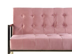 Sofa Bed MARSTAL Velvet Pink 3 Seater
