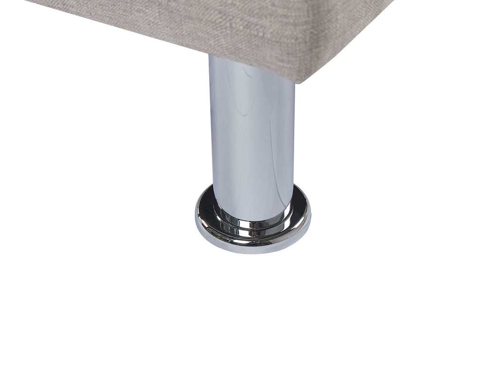 Corner Sofa Bed NESSET Fabric Light Grey 4 Seater Left Hand