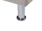 Corner Sofa Bed NESSET Fabric Light Grey 4 Seater Left Hand