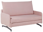 Fabric Sofa Bed Pink BELFAST