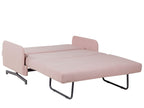 Fabric Sofa Bed Pink BELFAST