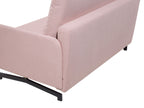 Fabric Sofa Bed Pink BELFAST