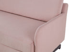 Fabric Sofa Bed Pink BELFAST