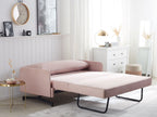 Fabric Sofa Bed Pink BELFAST