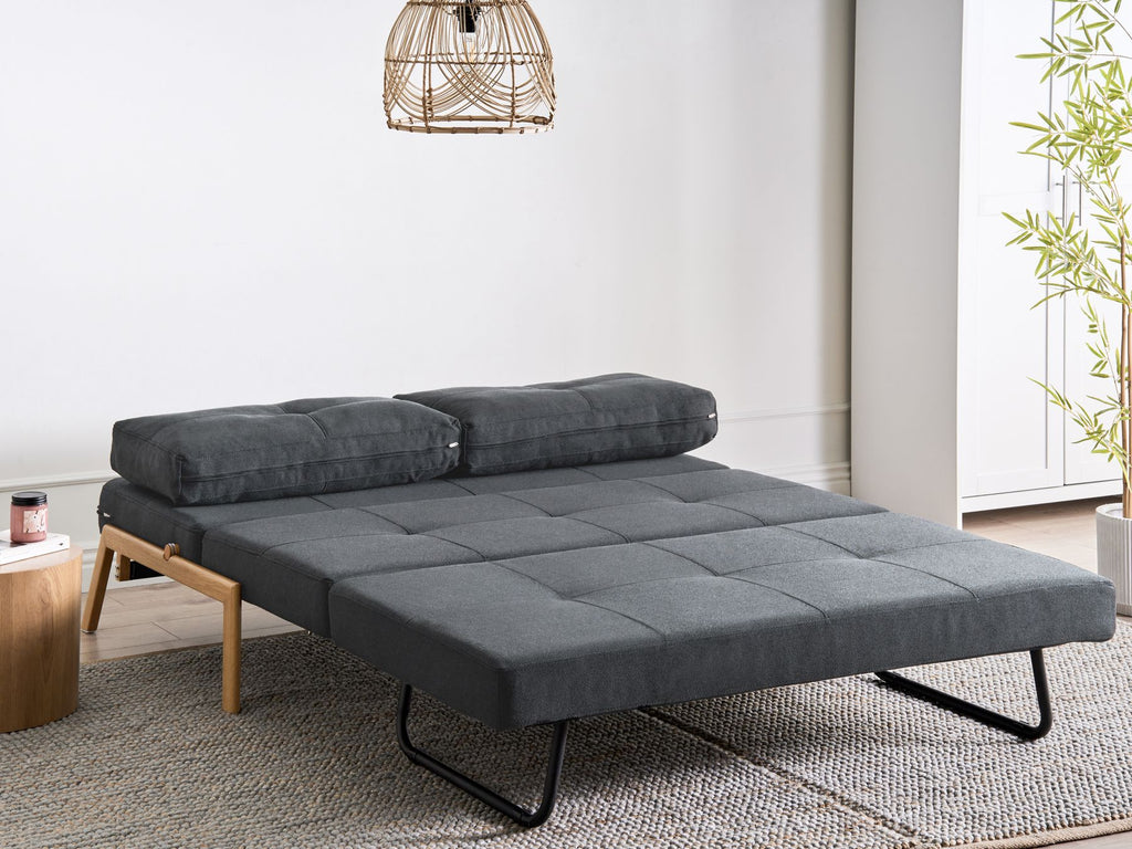 Fabric Sofa Bed Black EDLAND