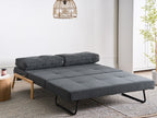 Fabric Sofa Bed Black EDLAND