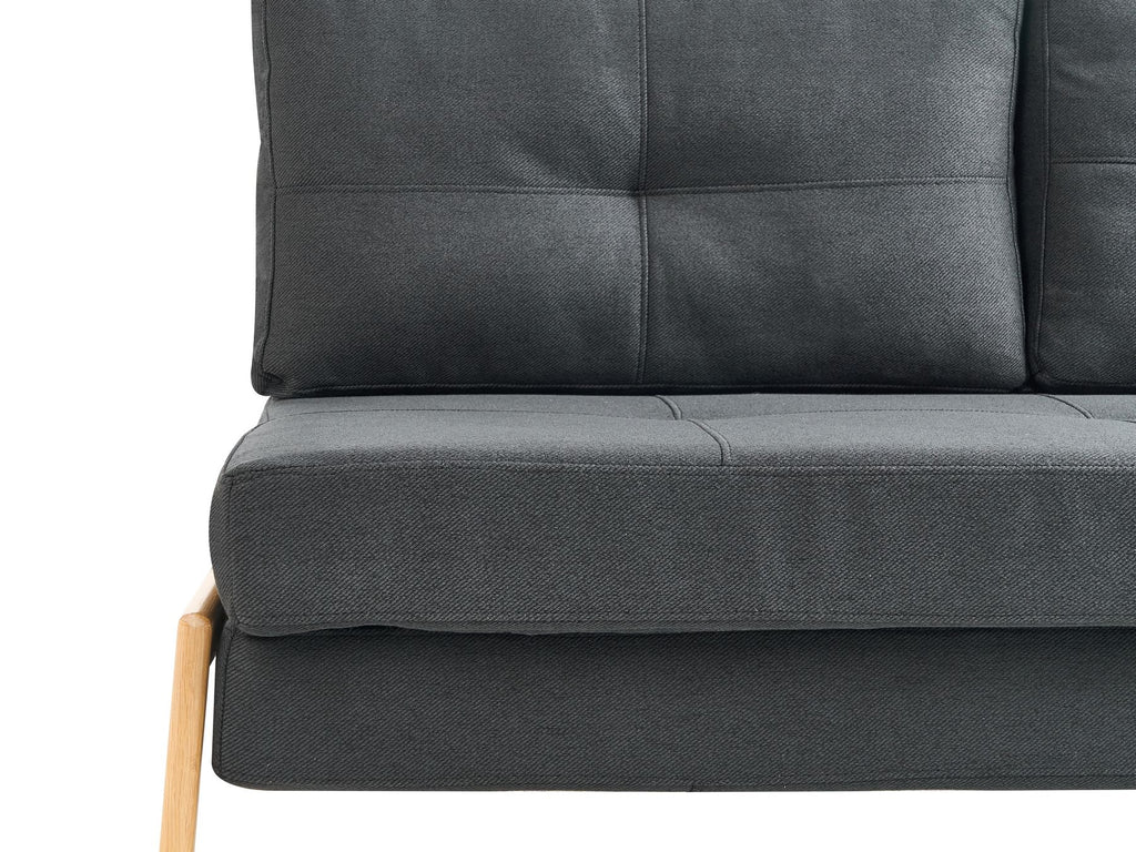 Fabric Sofa Bed Black EDLAND