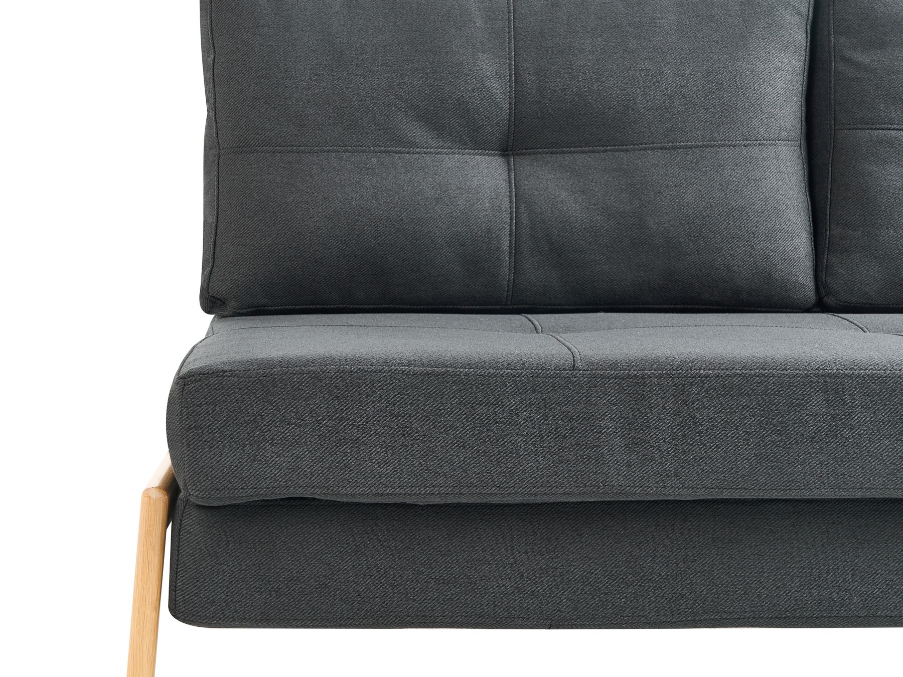 Fabric Sofa Bed Black EDLAND