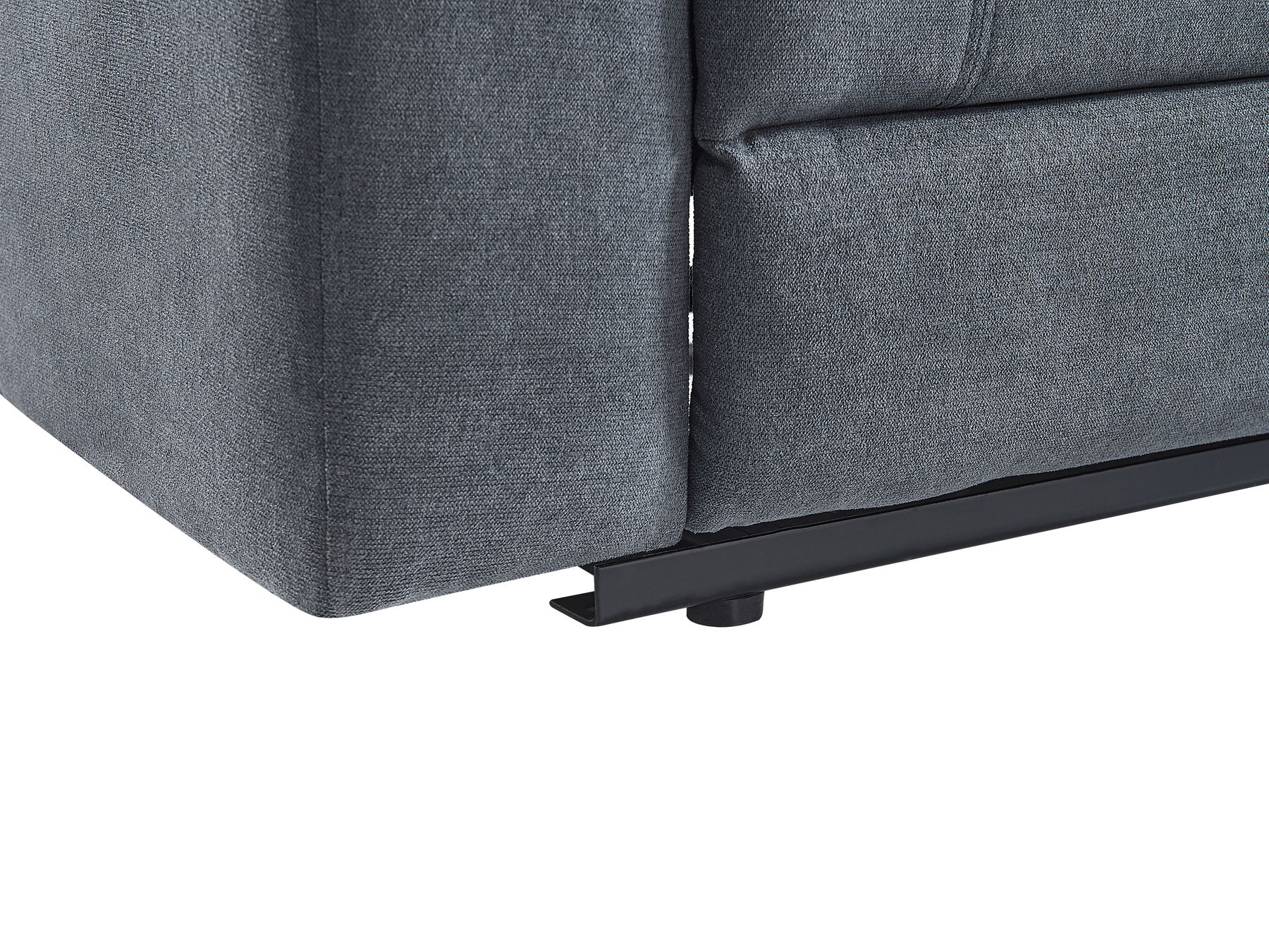Electric Recliner Corner Sofa ROKKE Fabric Grey with USB Port 5 Seater Left Hand