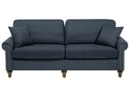 3 Seater Fabric Sofa Dark Grey OTRA II