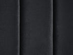 3 Seater Velvet Fabric Sofa Black ARVIKA