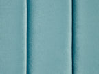 3 Seater Velvet Fabric Sofa Light Blue ARVIKA
