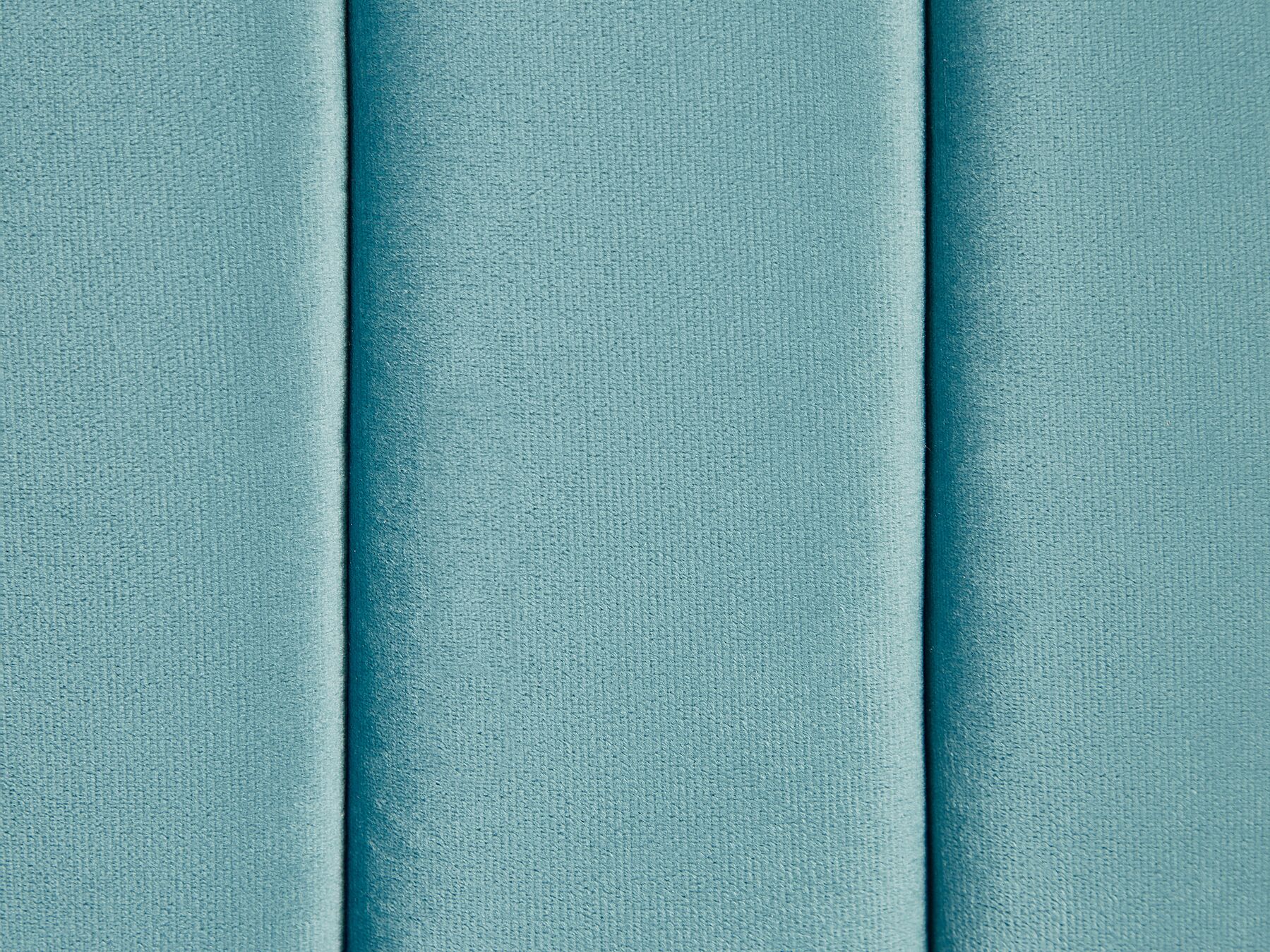3 Seater Velvet Fabric Sofa Light Blue ARVIKA