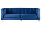 Fabric Sofa Navy Blue ARVIKA