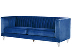 Fabric Sofa Navy Blue ARVIKA