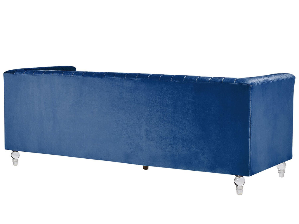 Fabric Sofa Navy Blue ARVIKA