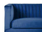 Fabric Sofa Navy Blue ARVIKA