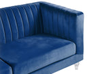 Fabric Sofa Navy Blue ARVIKA